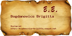Bogdanovics Brigitta névjegykártya